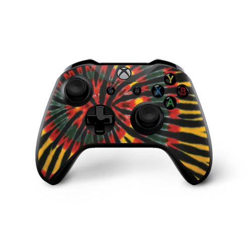 Liquid Blue Tie Dye - Rasta Xbox One X Controller Skin