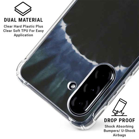 Liquid Blue Tie Dye - Sunflower Galaxy A36 5G Clear Case