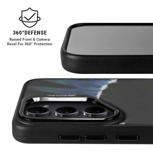 Liquid Blue Tie Dye - Sunflower Galaxy S24 FE Kickstand Case