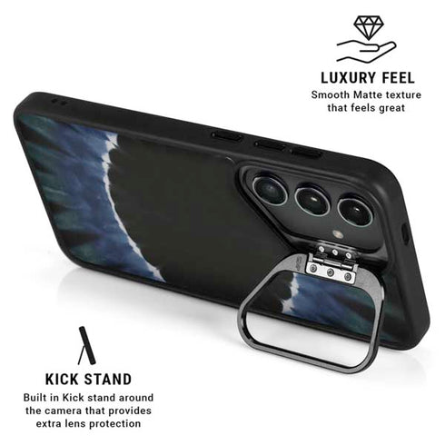 Liquid Blue Tie Dye - Sunflower Galaxy S24 Kickstand Case