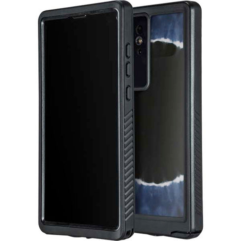 Liquid Blue Tie Dye - Sunflower Galaxy S24 Ultra Waterproof Case