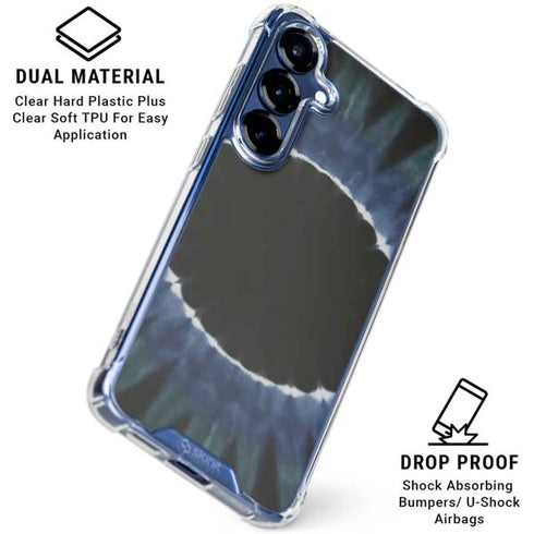Liquid Blue Tie Dye - Sunflower Galaxy S25 Plus Clear Case