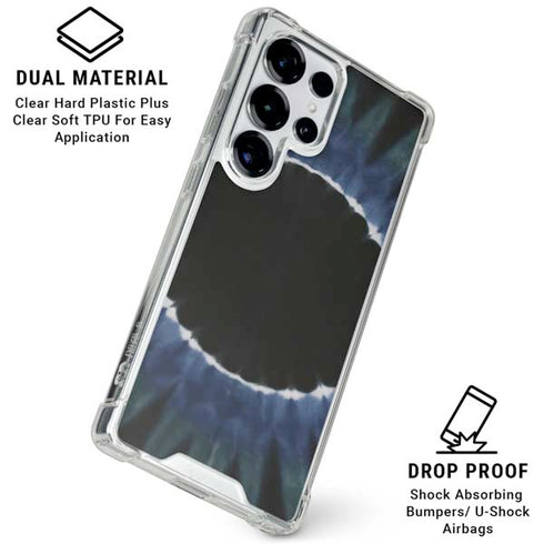 Liquid Blue Tie Dye - Sunflower Galaxy S25 Ultra Clear Case