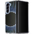 Liquid Blue Tie Dye - Sunflower Galaxy Z Fold5 5G Clear Case