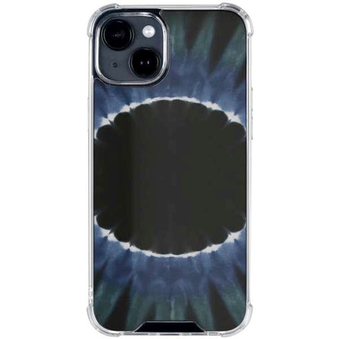 Liquid Blue Tie Dye - Sunflower iPhone 15 Clear Case
