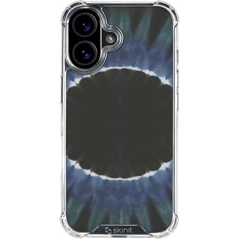 Liquid Blue Tie Dye - Sunflower iPhone 16 Clear Case