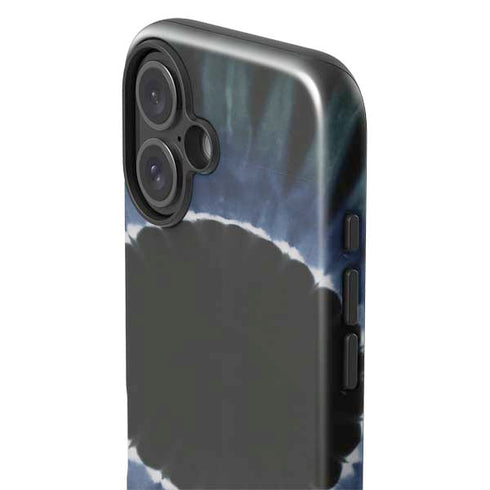 Liquid Blue Tie Dye - Sunflower iPhone 16 Plus Impact Case