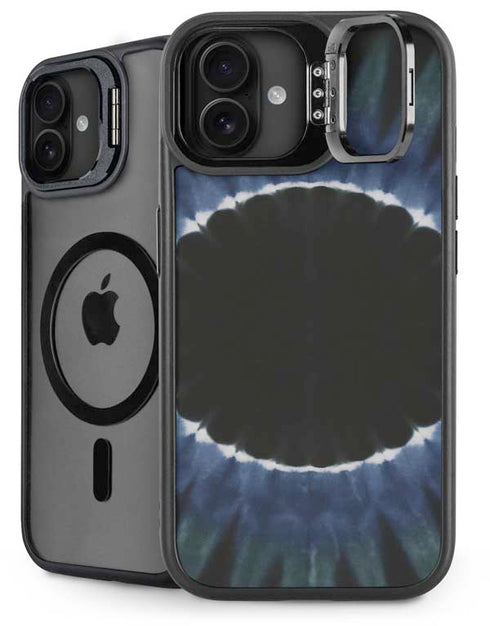 Liquid Blue Tie Dye - Sunflower iPhone 16 Plus Kickstand Case