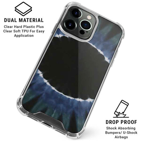Liquid Blue Tie Dye - Sunflower iPhone 16 Pro Clear Case