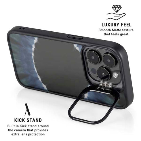 Liquid Blue Tie Dye - Sunflower iPhone 16 Pro Kickstand Case