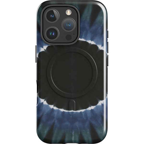 Liquid Blue Tie Dye - Sunflower iPhone 16 Pro Magsafe Impact Case