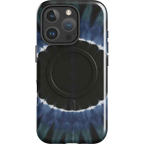 Liquid Blue Tie Dye - Sunflower iPhone 16 Pro Max Magsafe Impact Case