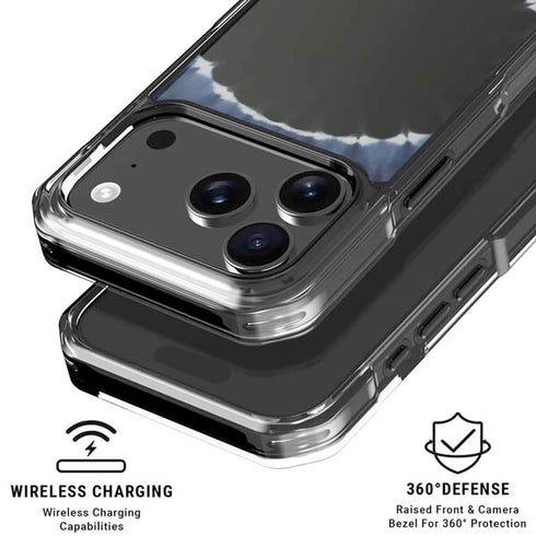Liquid Blue Tie Dye - Sunflower iPhone 18 Pro Clear Case