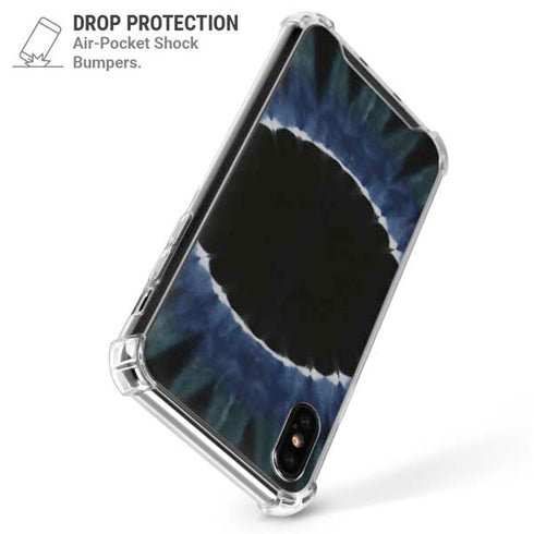 Liquid Blue Tie Dye - Sunflower iPhone X/XS Clear Case