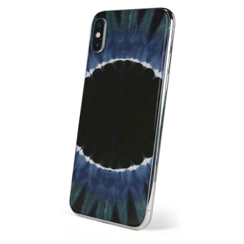 Liquid Blue Tie Dye - Sunflower iPhone XS Skin