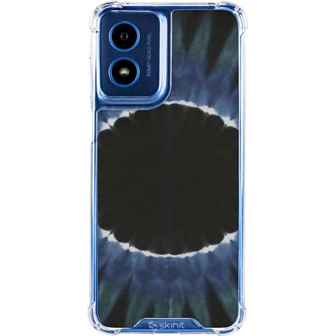 Liquid Blue Tie Dye - Sunflower Moto G Play 4G (2024) Clear Case