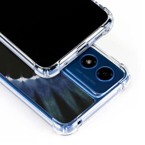 Liquid Blue Tie Dye - Sunflower Moto G Play 4G (2024) Clear Case