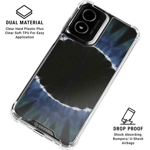 Liquid Blue Tie Dye - Sunflower Moto G Power 5G (2024) Clear Case