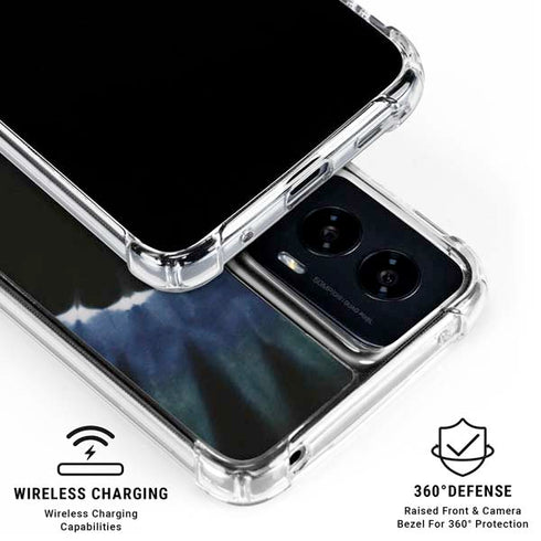 Liquid Blue Tie Dye - Sunflower Moto G Power 5G (2024) Clear Case