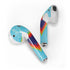 Liquid Blue Tie Dye Heart Apple AirPods Skin