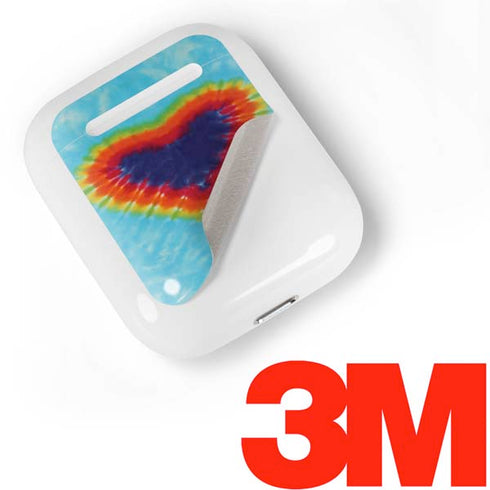 Liquid Blue Tie Dye Heart Apple AirPods Skin