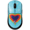 Liquid Blue Tie Dye Heart G Pro Wireless Gaming Mouse Skin
