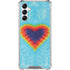 Liquid Blue Tie Dye Heart Gabb Phone 4 Clear Case
