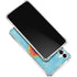 Liquid Blue Tie Dye Heart Gabb Phone 4 Clear Case