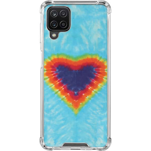 Liquid Blue Tie Dye Heart Galaxy Cases