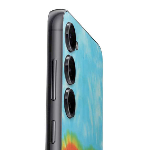 Liquid Blue Tie Dye Heart Galaxy A16 5G Skin