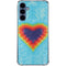Liquid Blue Tie Dye Heart Galaxy A35 5G Clear Case