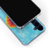 Liquid Blue Tie Dye Heart Galaxy A35 5G Clear Case