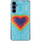 Liquid Blue Tie Dye Heart Galaxy A55 5G Clear Case