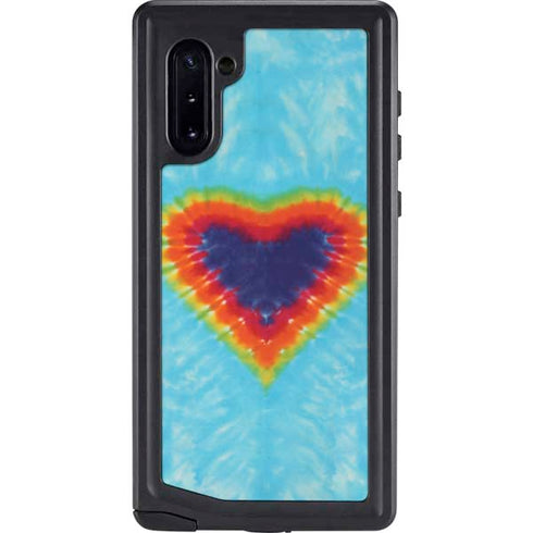 Liquid Blue Tie Dye Heart Galaxy Cases