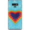 Liquid Blue Tie Dye Heart Galaxy Note 9 Skin