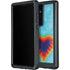 Liquid Blue Tie Dye Heart Galaxy S24 Ultra Waterproof Case
