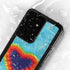Liquid Blue Tie Dye Heart Galaxy S24 Ultra Waterproof Case