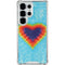 Liquid Blue Tie Dye Heart Galaxy S25 Ultra Clear Case