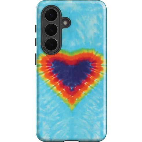Liquid Blue Tie Dye Heart Galaxy S26 Impact Case