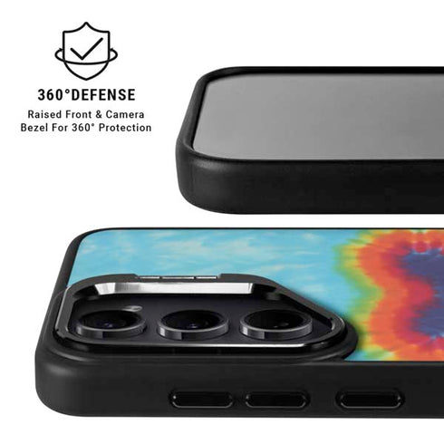 Liquid Blue Tie Dye Heart Galaxy S26 Plus Kickstand Case