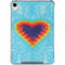 Liquid Blue Tie Dye Heart iPad 11th Gen (2025) Clear Case