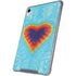 Liquid Blue Tie Dye Heart iPad 11th Gen (2025) Clear Case