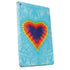 Liquid Blue Tie Dye Heart Apple iPad Skin