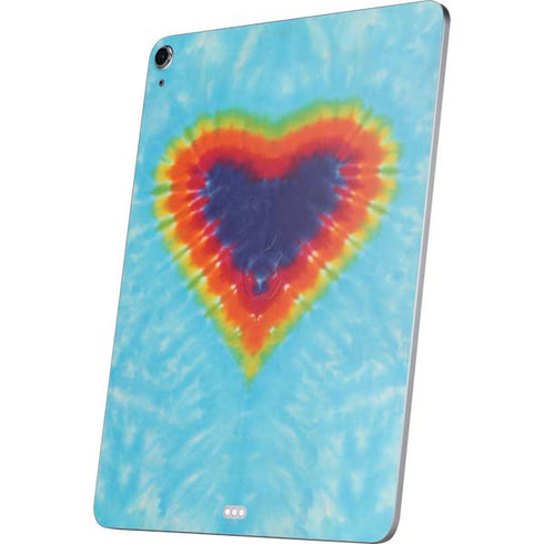 Liquid Blue Tie Dye Heart Apple iPad Air Skin