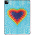 Liquid Blue Tie Dye Heart iPad Pro 11in (2024) Clear Case