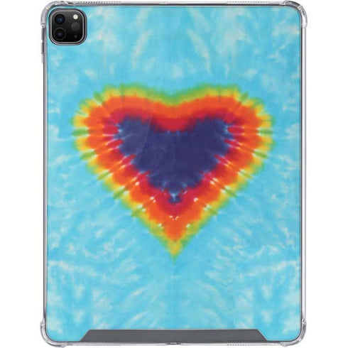 Liquid Blue Tie Dye Heart iPad Cases