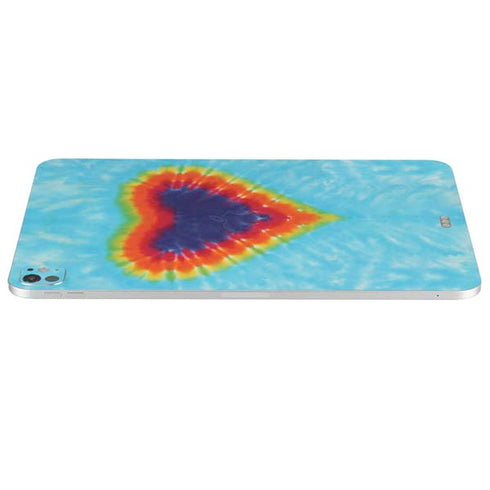 Liquid Blue Tie Dye Heart iPad Pro 13in M4 (2024) Skin