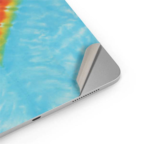Liquid Blue Tie Dye Heart iPad Pro 13in M4 (2024) Skin