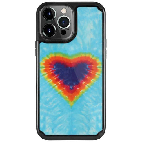 Liquid Blue Tie Dye Heart iPhone Cases