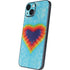 Liquid Blue Tie Dye Heart iPhone Skins